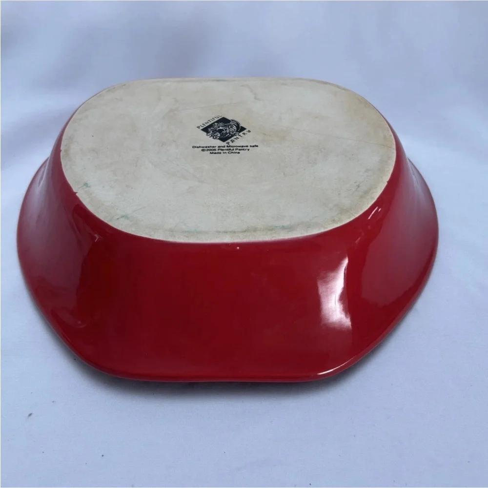 Plentiful Pantry Red Apple Shaped Baking Pie Dish 9”
